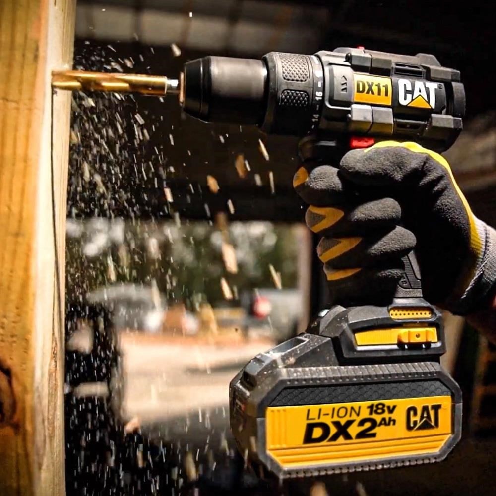 CATCAT DX11 18Volt/2.0Ah Li-ion Çift Akülü Kömürsüz Profesyonel Şarjlı MatkapDX11