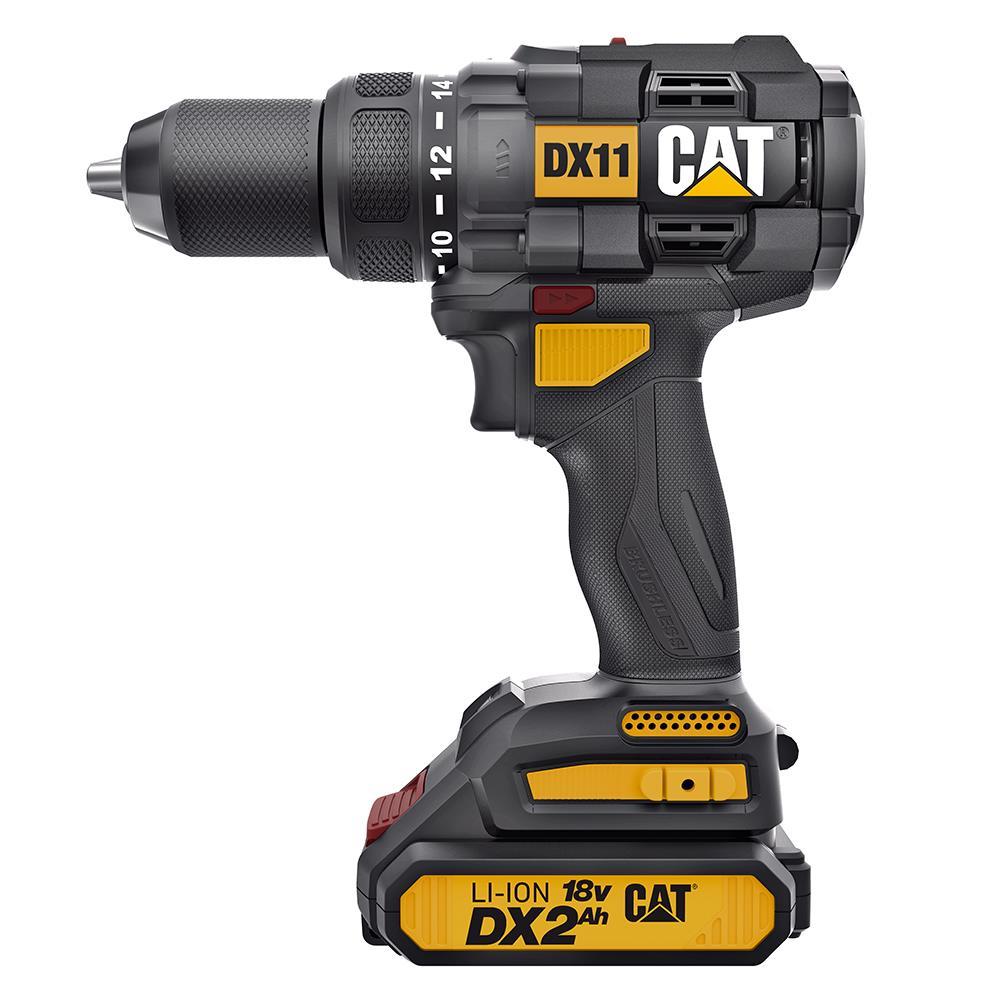 CATCAT DX11 18Volt/2.0Ah Li-ion Çift Akülü Kömürsüz Profesyonel Şarjlı MatkapDX11