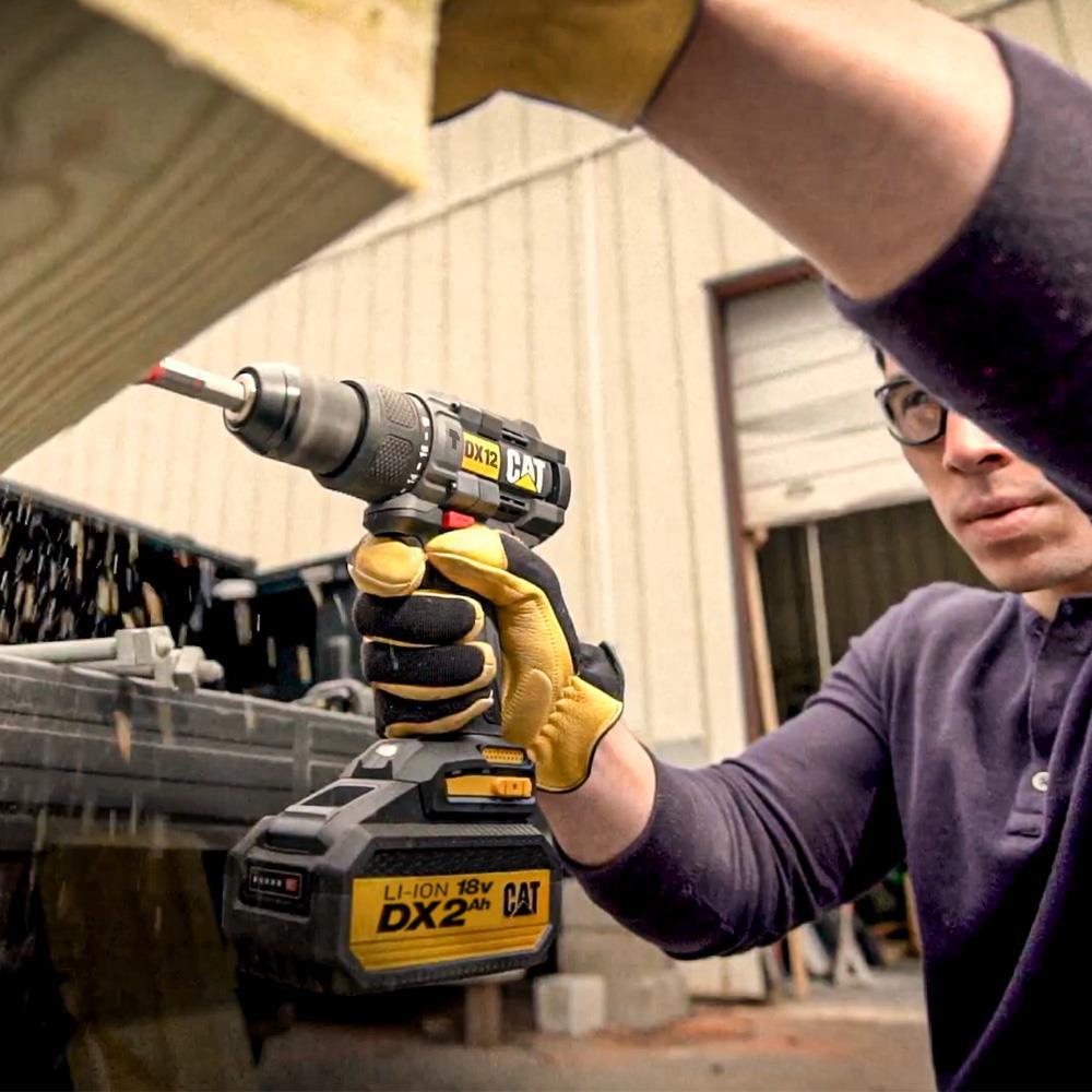 CATCAT DX12 18Volt/2.0Ah Li-ion Çift Akülü Kömürsüz Profesyonel Şarjlı Darbeli MatkapDX12