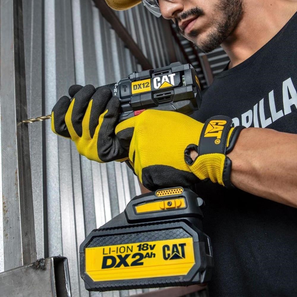 CATCAT DX12 18Volt/2.0Ah Li-ion Çift Akülü Kömürsüz Profesyonel Şarjlı Darbeli MatkapDX12