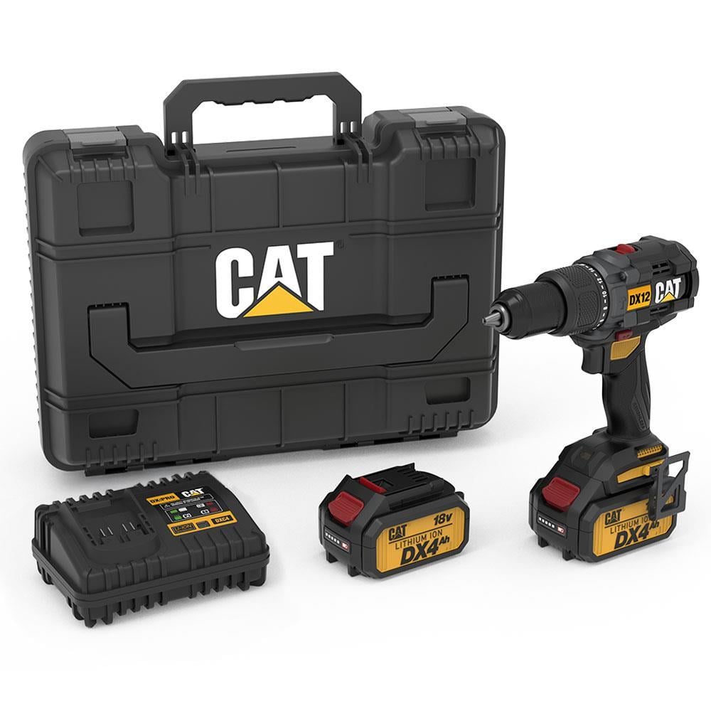 CATCAT DX12.2 18Volt/4.0Ah Li-ion Çift Akülü Kömürsüz Profesyonel Şarjlı Darbeli MatkapDX12.2