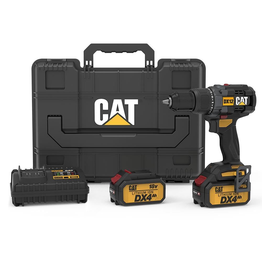 CATCAT DX12.2 18Volt/4.0Ah Li-ion Çift Akülü Kömürsüz Profesyonel Şarjlı Darbeli MatkapDX12.2