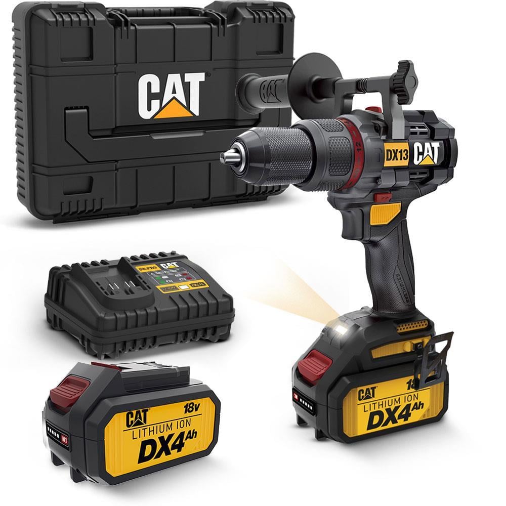 CATCAT DX13.1 18Volt/4.0Ah Li-ion 80Nm. Çift Akülü Kömürsüz Profesyonel Şarjlı Darbeli MatkapDX13.1