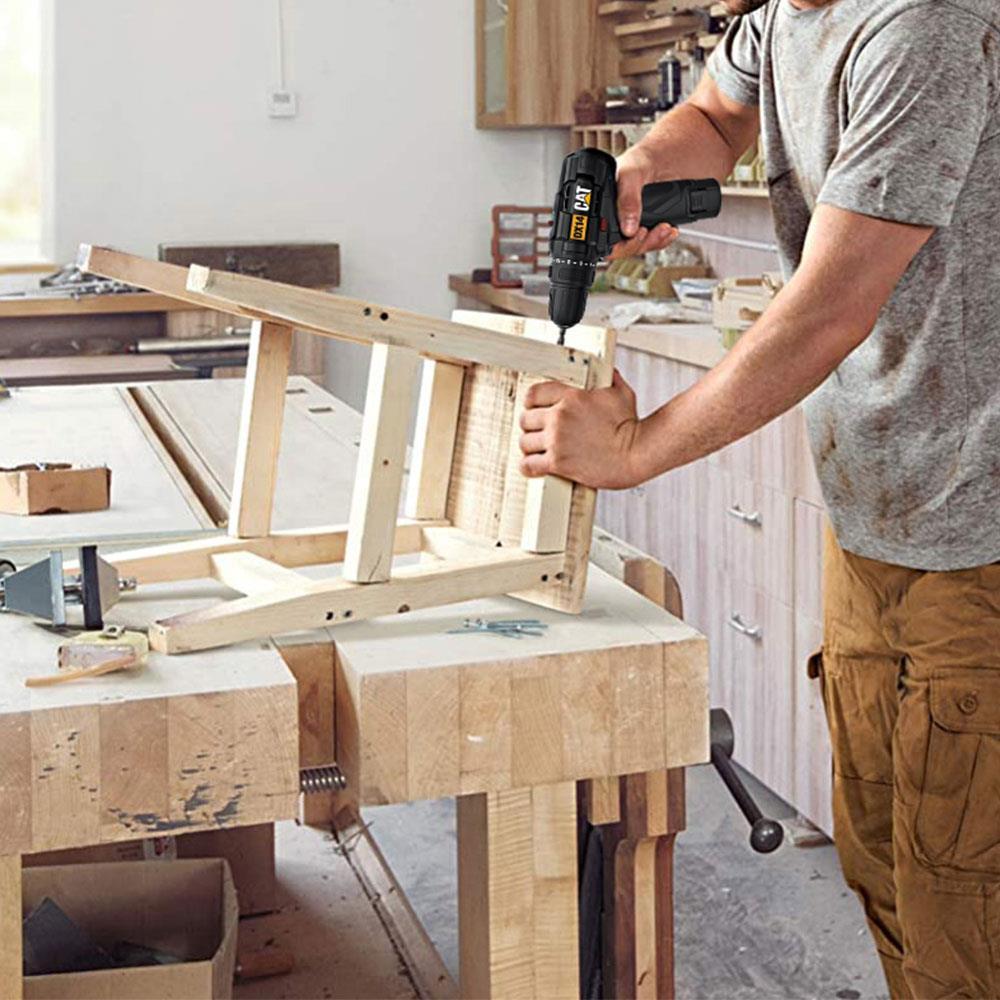 CATCAT DX14.2 12Volt/2.0Ah Li-ion Çift Akülü Profesyonel Şarjlı MatkapDX14.2