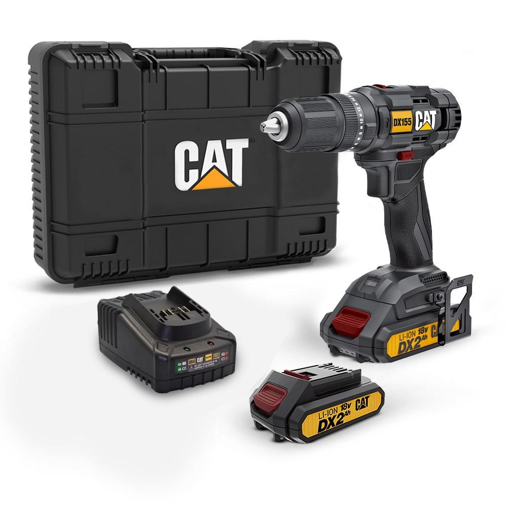 CATCAT DX155.1 18Volt/2.0Ah Li-ion Çift Akülü Profesyonel Şarjlı Darbeli MatkapDX155.1