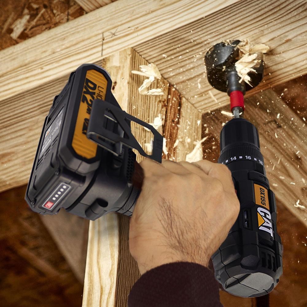 CATCAT DX155.1 18Volt/2.0Ah Li-ion Çift Akülü Profesyonel Şarjlı Darbeli MatkapDX155.1