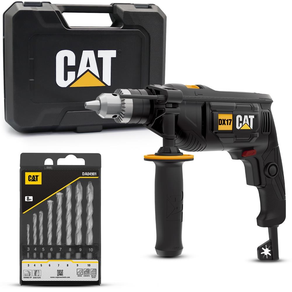 CATCAT DX17.1 750Watt 13mm Profesyonel Darbeli Matkap + 8 Parça AksesuarDX17.1