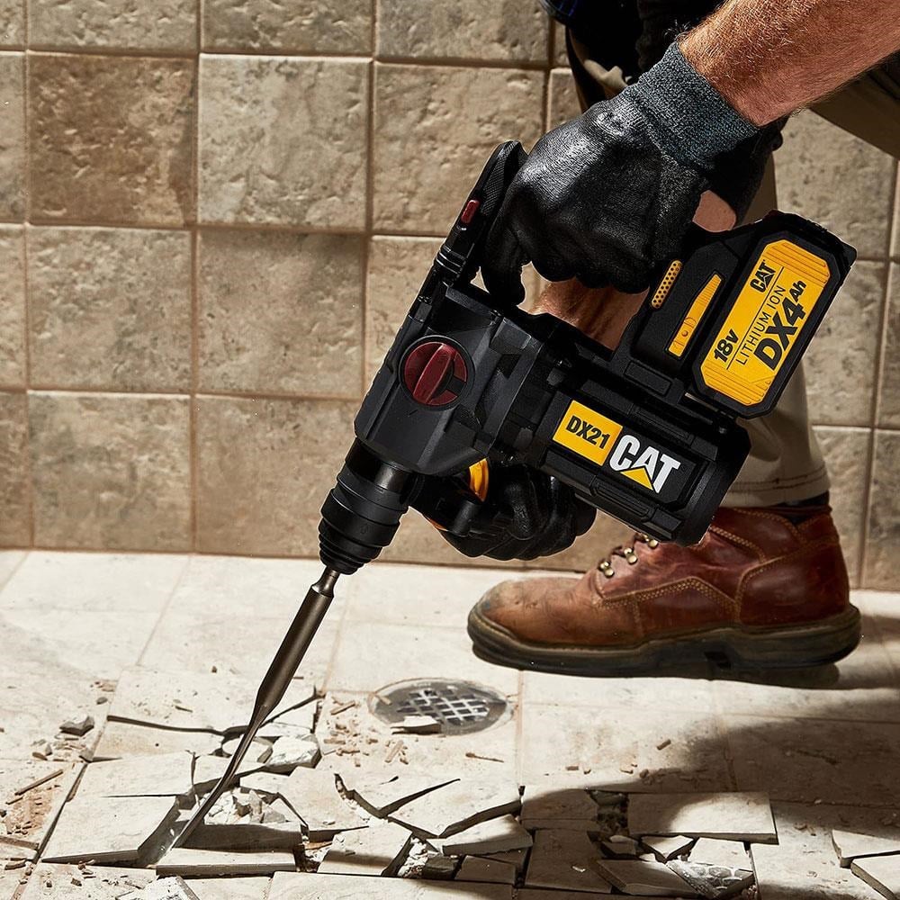 CATCAT DX21 18Volt 4.0Ah 2.2J Li-ion Çift Akülü Şarjlı Kömürsüz Profesyonel SDS-Plus Pnömatik Kırıcı/DeliciDX21