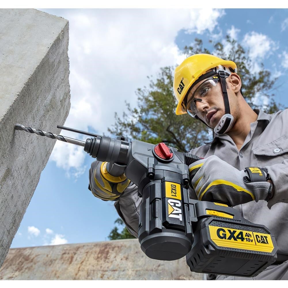 CATCAT DX21 18Volt 4.0Ah 2.2J Li-ion Çift Akülü Şarjlı Kömürsüz Profesyonel SDS-Plus Pnömatik Kırıcı/DeliciDX21