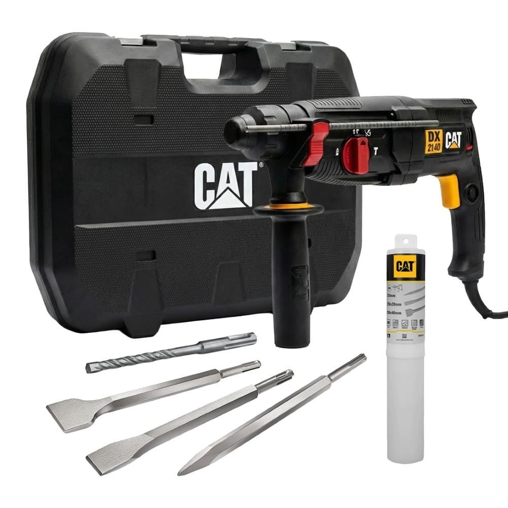 CATCAT DX2140.1 800Watt 3.0J 26MM SDS-Plus Profesyonel Kırıcı/Delici + 1 Ad Delici 3 Ad Kırıcı UçDX2140.1
