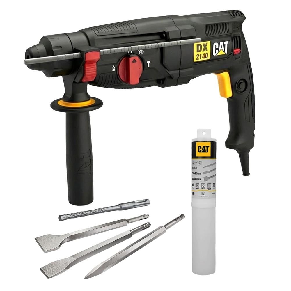 CATCAT DX2140.1 800Watt 3.0J 26MM SDS-Plus Profesyonel Kırıcı/Delici + 1 Ad Delici 3 Ad Kırıcı UçDX2140.1