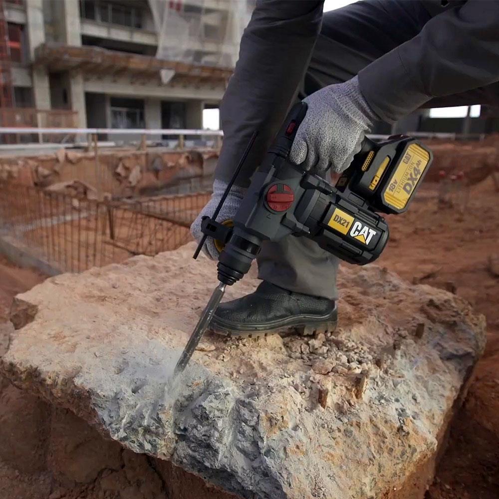 CATCAT DX21B 18Volt 2.2J Kömürsüz Profesyonel SDS-Plus Pnömatik Kırıcı/Delici (Akü Dahil Değildir)DX21B