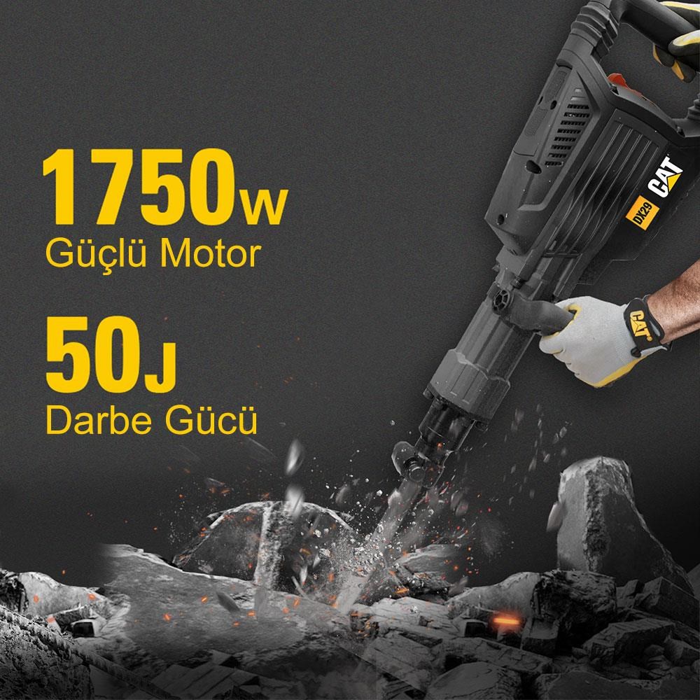 CATCAT DX29 1750Watt 50 Joule Profesyonel 30MM HEX KırıcıDX29