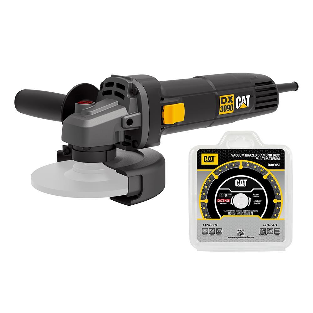 CATCAT DX3090 720Watt 125mm Profesyonel Avuç Taşlama + DA09052 Genel Amaçlı Elmas Kesme DiskiDX3090