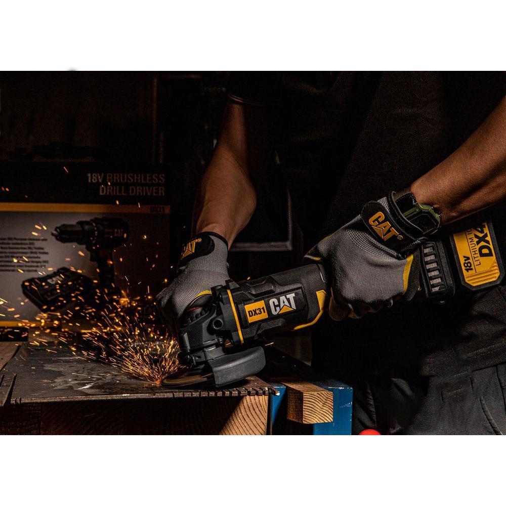 CATCAT DX31 18Volt/4.0Ah Li-ion Tek Akülü 115mm Kömürsüz Profesyonel Avuç TaşlamaDX31