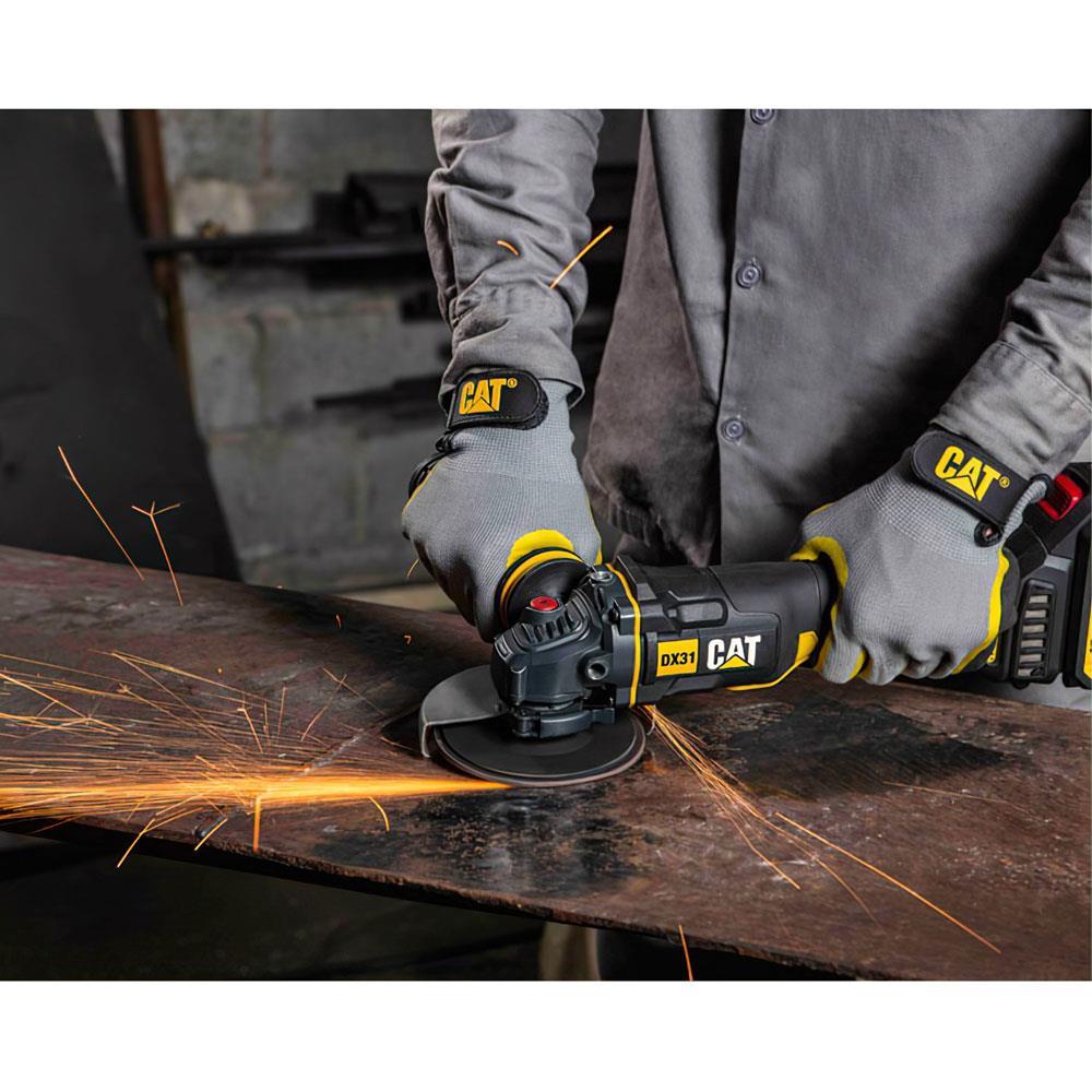 CATCAT DX31 18Volt/4.0Ah Li-ion Tek Akülü 115mm Kömürsüz Profesyonel Avuç TaşlamaDX31