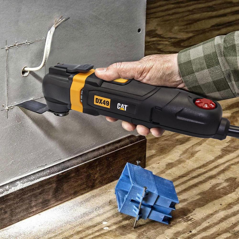 CATCAT DX49.1 350Watt Profesyonel Çok Amaçlı Devir Ayarlı Kesme Raspalama ve Zımpara + 14 Adet AksesuarDX49.1