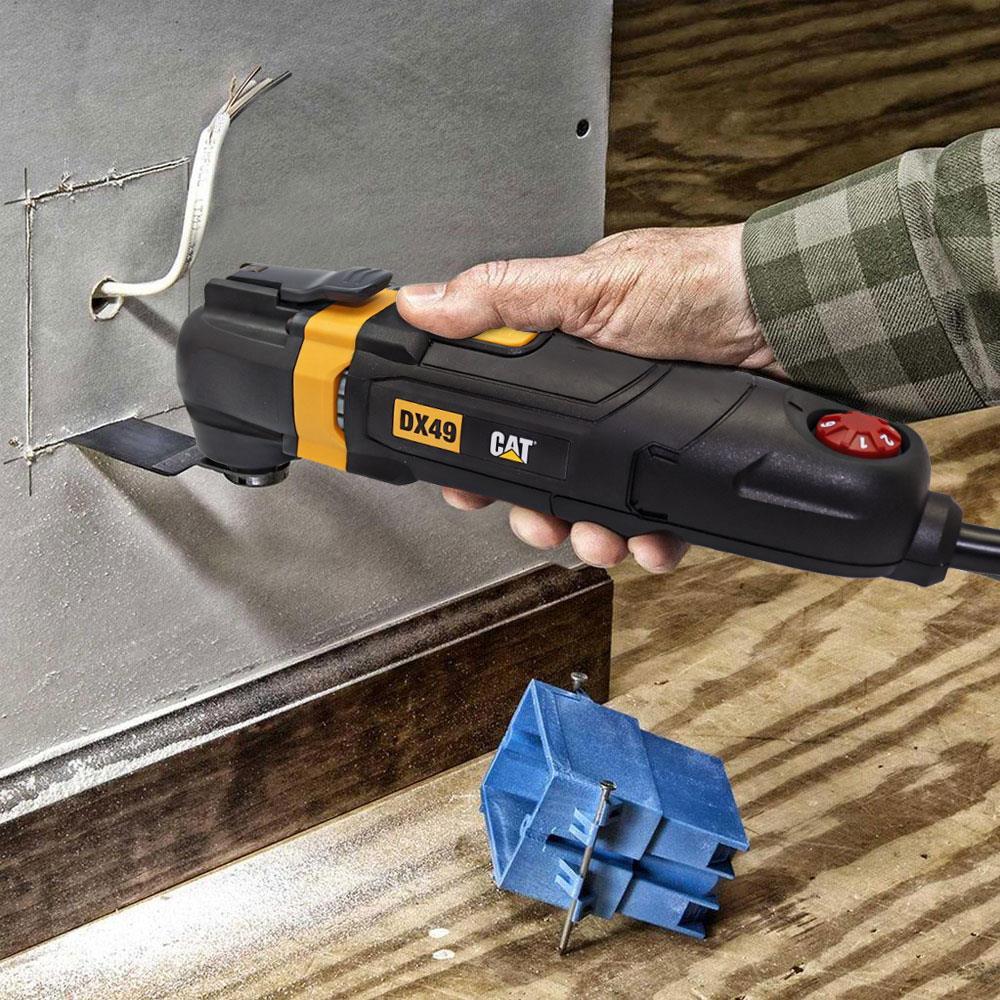 CATCAT DX49.1 350Watt Profesyonel Çok Amaçlı Devir Ayarlı Kesme Raspalama ve Zımpara + 14 Adet AksesuarDX49.1