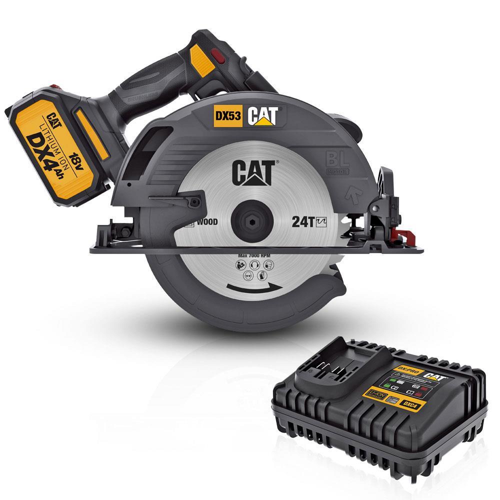 CATCAT DX53 18Volt 4.0Ah 185mm Kömürsüz Profesyonel Daire TestereDX53