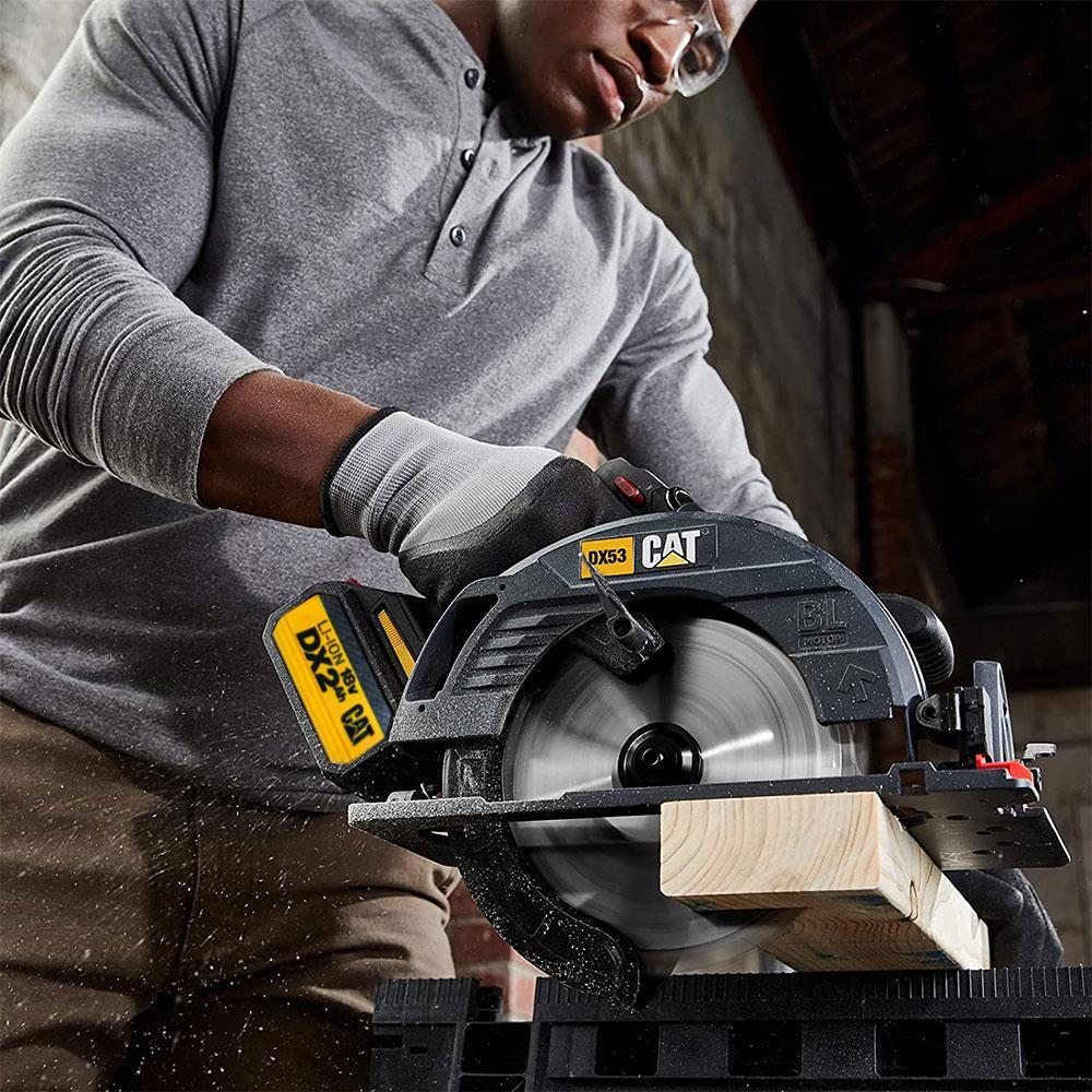 CATCAT DX53BC 18Volt 2.0Ah Li-ion 185mm Tek Akülü Kömürsüz Profesyonel Daire TestereDX53BC