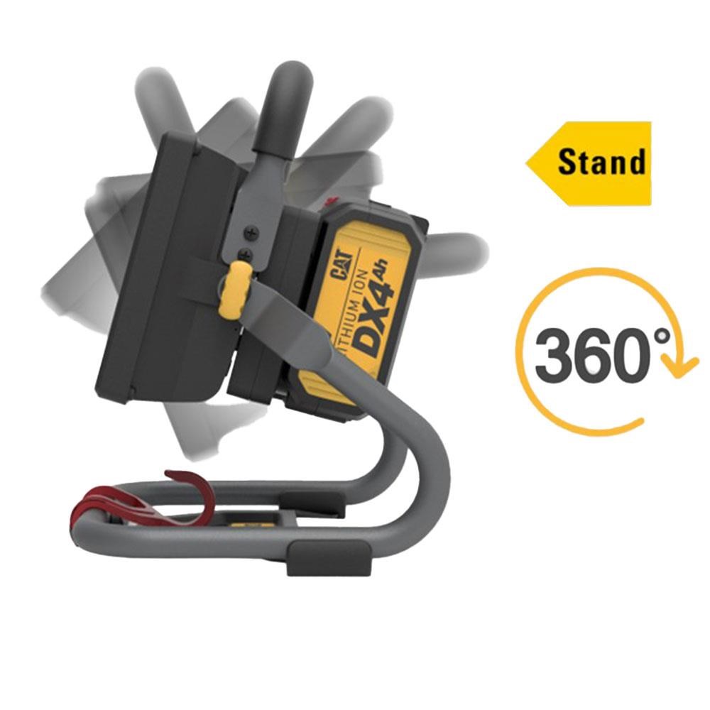CATCAT DX62B 18Volt 20W 750/1600 Lümen Profesyonel İki Kademeli Led Projektör (Akü Dahil Değildir)DX62B