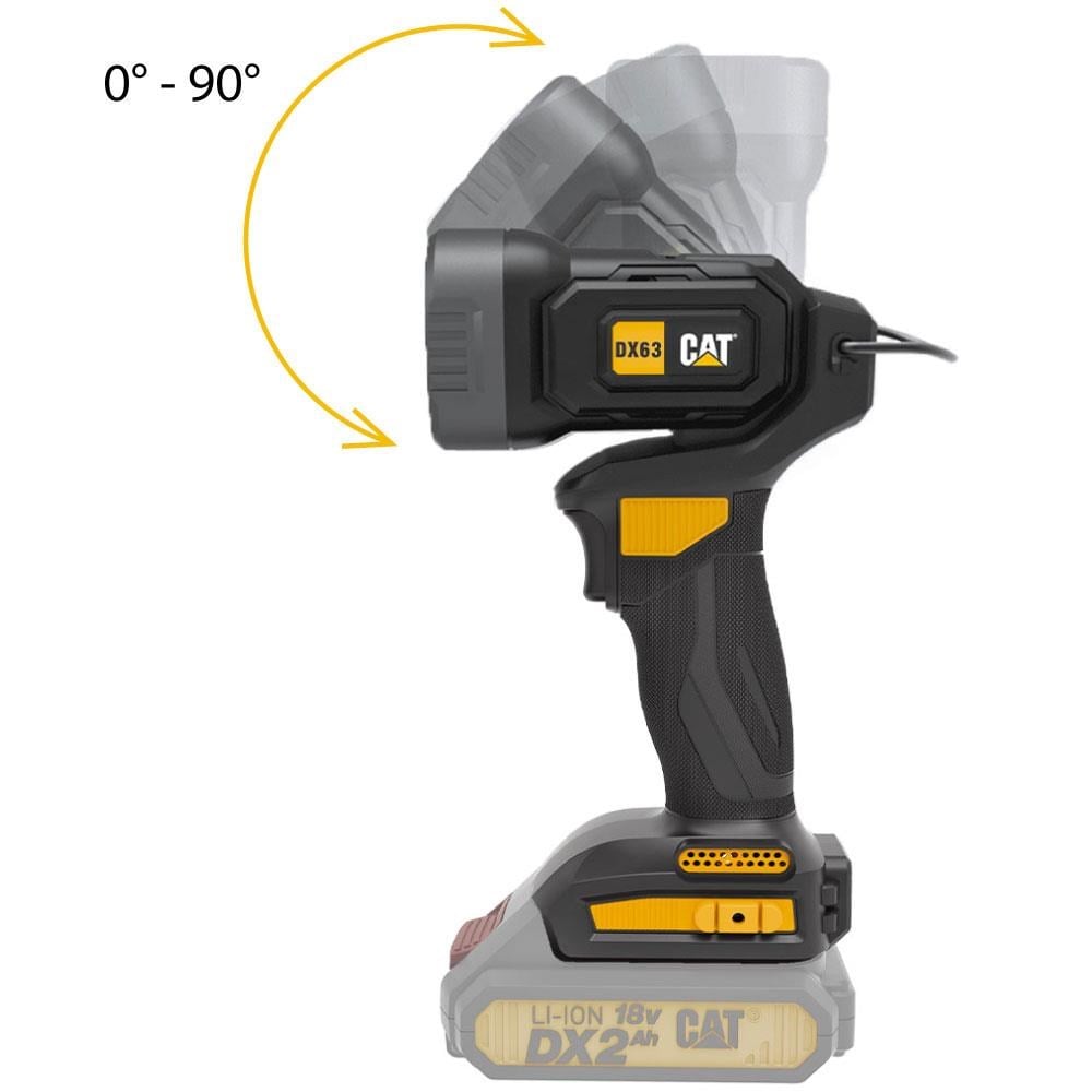 CATCAT DX63B 18Volt 400 Lümen Profesyonel Çok Fonksiyonlu Led Fener (Akü Dahil Değildir)DX63B