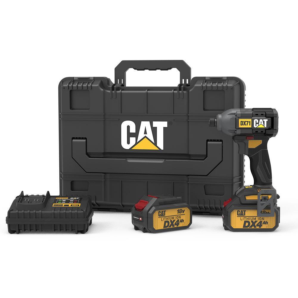 CATCAT DX71.2 18Volt 4.0Ah Li-ion Çift Akülü 215Nm Kömürsüz Profesyonel Şarjlı Darbeli TornavidaDX71.2