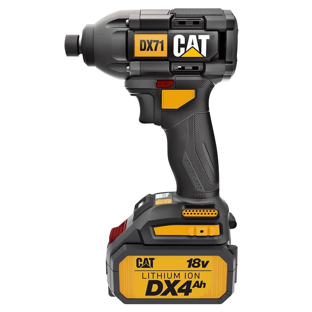 CATCAT DX71.2 18Volt 4.0Ah Li-ion Çift Akülü 215Nm Kömürsüz Profesyonel Şarjlı Darbeli TornavidaDX71.2
