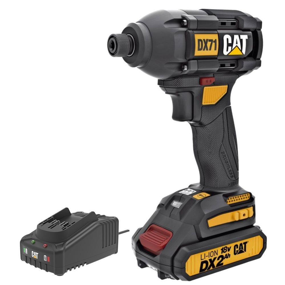 CATCAT DX71BC 18Volt 2.0Ah Li-ion Tek Akülü 215Nm Kömürsüz Profesyonel Şarjlı Darbeli TornavidaDX71BC