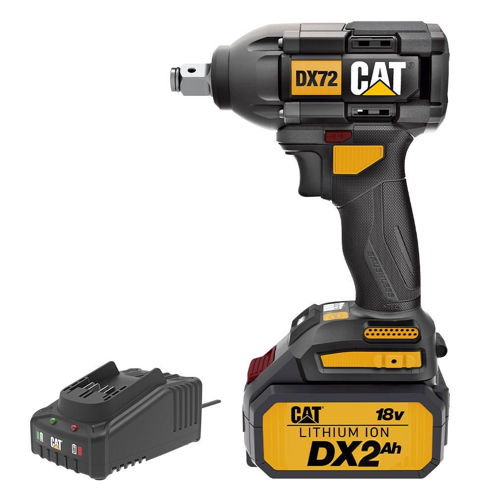 CATCAT DX72BC 18Volt/2.0Ah Li-ion Tek Akülü Şarjlı 350Nm Kömürsüz Profesyonel Somun SıkmaDX72BC