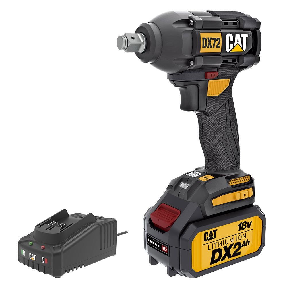 CATCAT DX72BC 18Volt/2.0Ah Li-ion Tek Akülü Şarjlı 350Nm Kömürsüz Profesyonel Somun SıkmaDX72BC