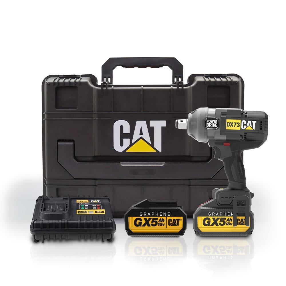 CATCAT DX73G 18Volt 5.0 Ah. GRAPHENE Çift Akülü 1700/2100Nm Kömürsüz Profesyonel Şarjlı Somun SıkmaDX73G
