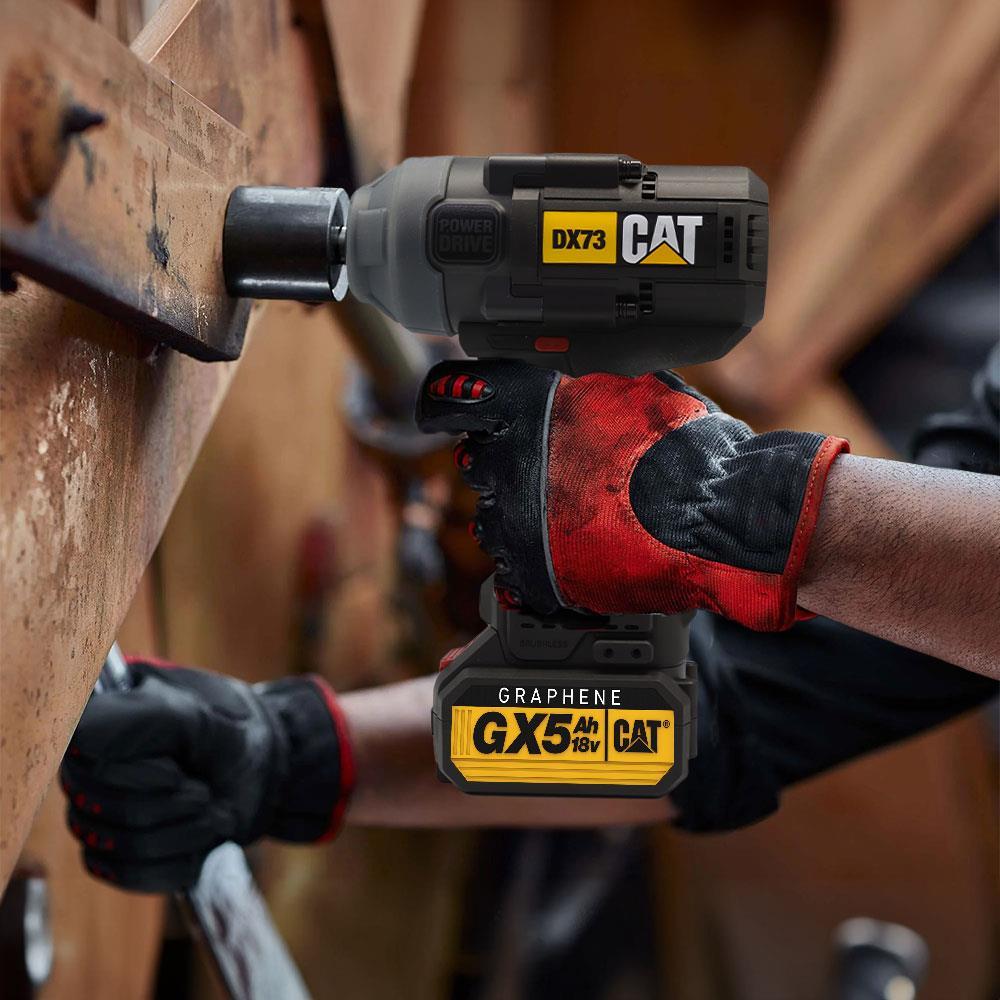 CATCAT DX73G 18Volt 5.0 Ah. GRAPHENE Çift Akülü 1700/2100Nm Kömürsüz Profesyonel Şarjlı Somun SıkmaDX73G