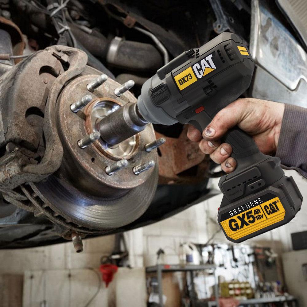CATCAT DX73G 18Volt 5.0 Ah. GRAPHENE Çift Akülü 1700/2100Nm Kömürsüz Profesyonel Şarjlı Somun SıkmaDX73G