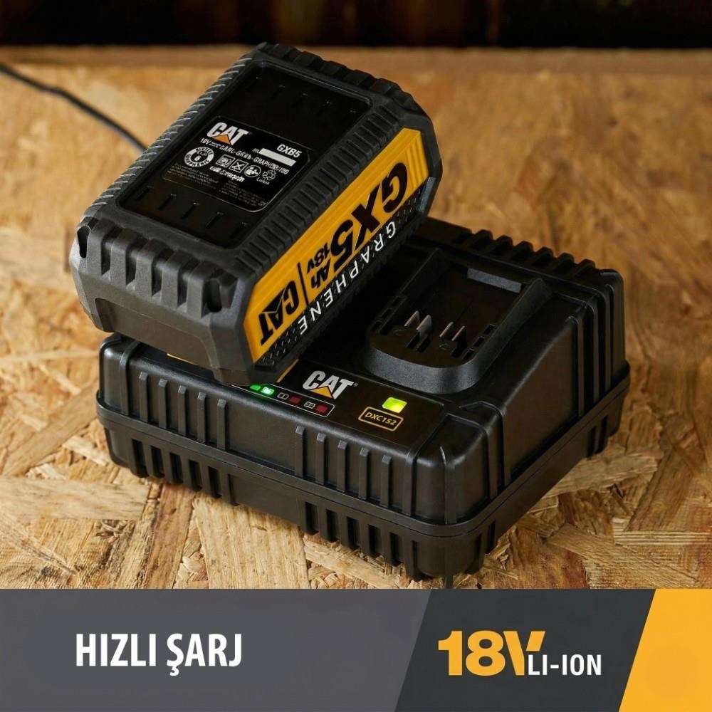 CATCAT DXC152 18Volt Li-ion ONE FOR ALL Profesyonel İkili Hızlı Akü Şarj CihazıDXC152