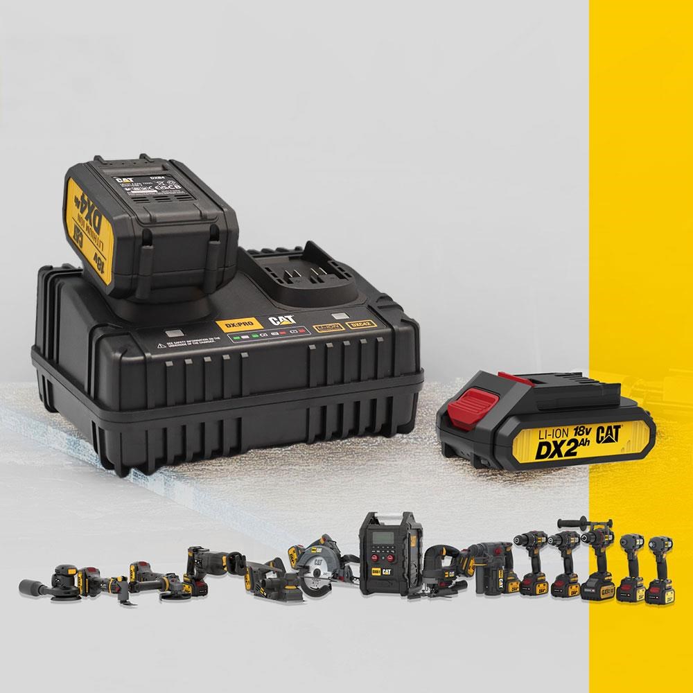 CATCAT DXC42 18Volt Li-ion ONE FOR ALL Profesyonel İkili Hızlı Akü Şarj CihazıDXC42