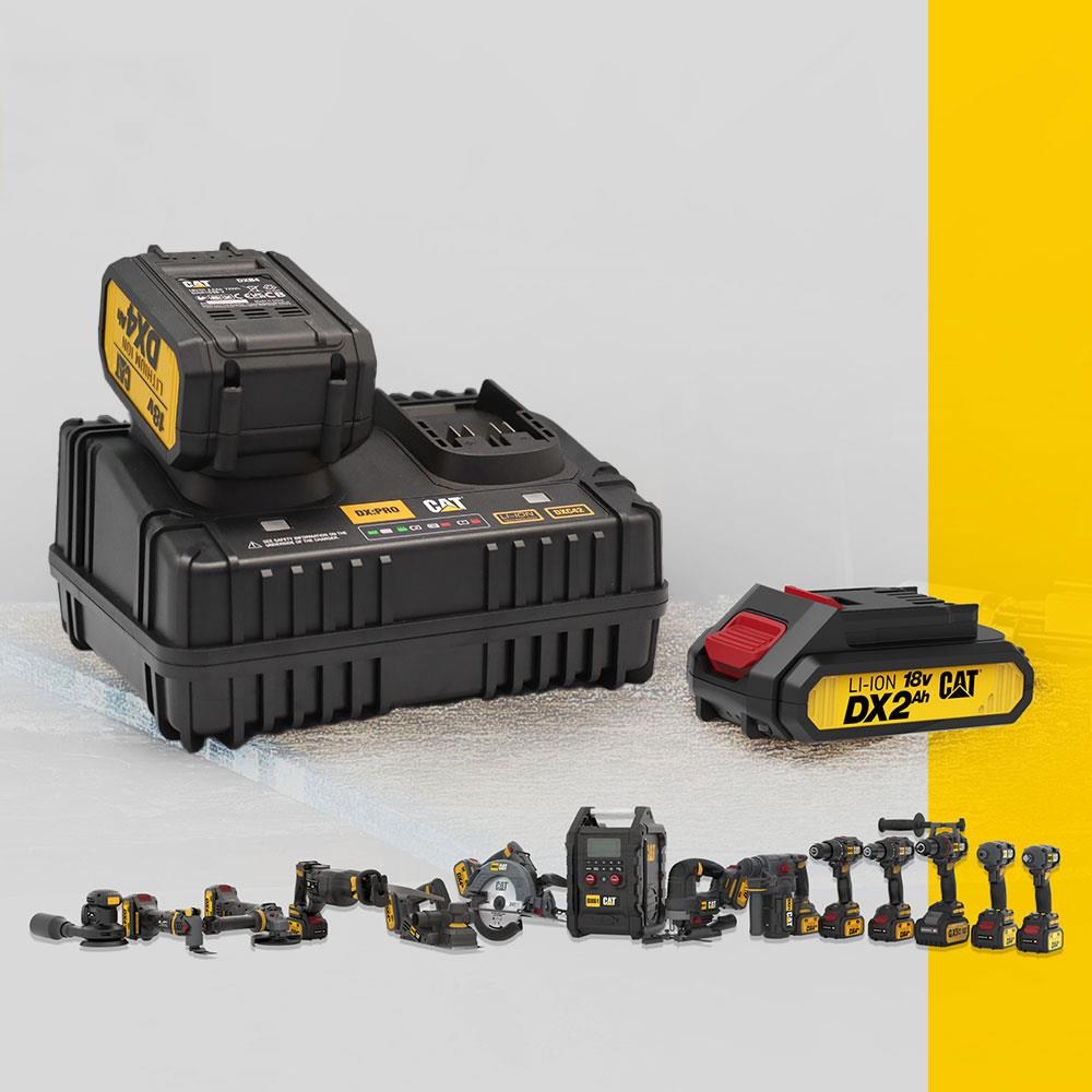 CATCAT DXC42 18Volt Li-ion ONE FOR ALL Profesyonel İkili Hızlı Akü Şarj CihazıDXC42