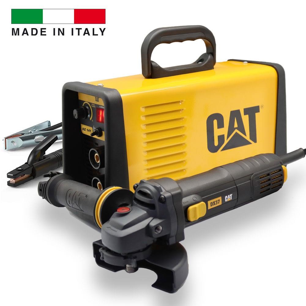 CATCAT DZ141T 140 Amper TIG LIFT/MMA Çanta Tipi Profesyonel Dijital İnverter Kaynak Makinesi + CAT DX37 Avuç TaşlamaDZ141T