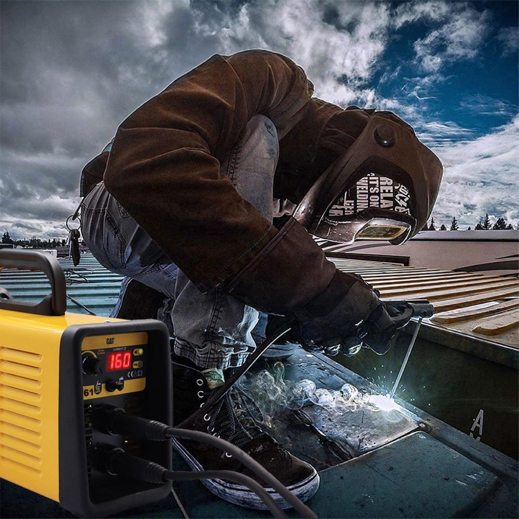 CATCAT DZ161T 160 Amper TIG LIFT/MMA Çanta Tipi Profesyonel Dijital İnverter Kaynak Makinesi + CAT DX37 Avuç TaşlamaDZ161T