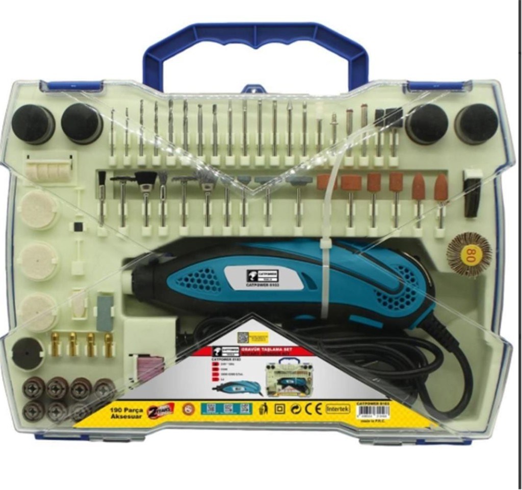CATPOWERCatPower Cat-8103 Gravür Taşlama Seti 135W 190 Parça8698554319468