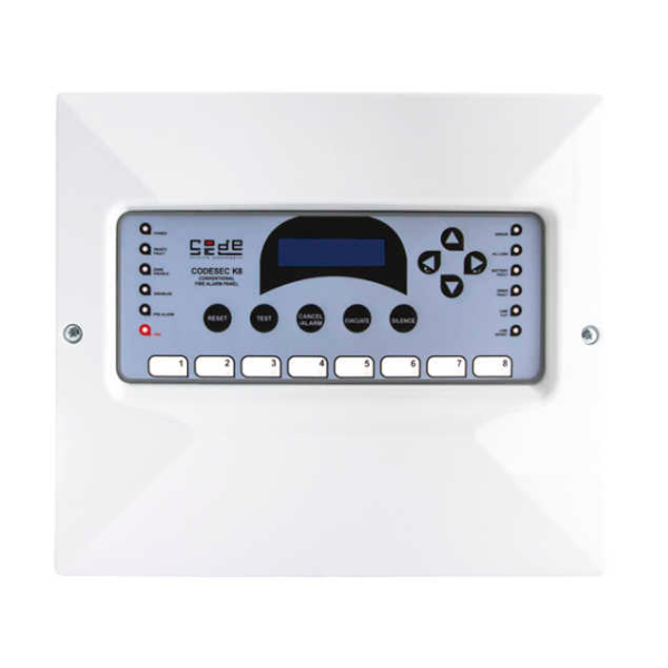 CODECodesec K8 8 Bölge Konvansiyonel Yangın İhbar Paneli EN54 SertifikalıCODESEC K8