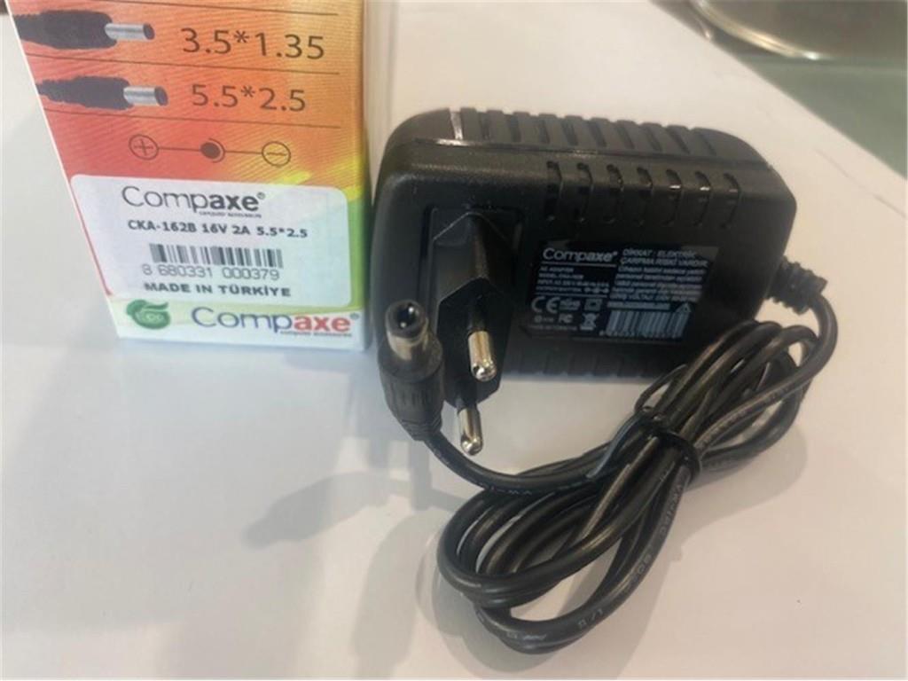 COMPAXECompaxe CKA-162b 40w 16v 2.5a  5.5-2.5 Adaptör8680331000379