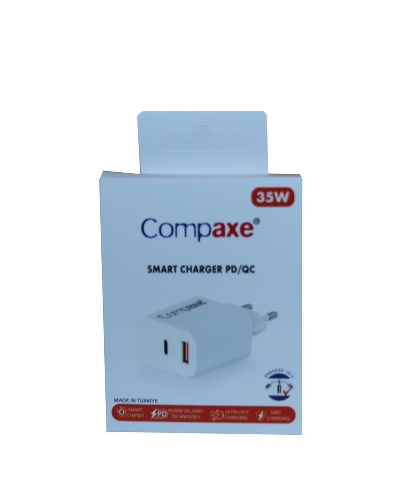 COMPAXECompaxe CTA-350UT  35W 5V 3A PD-QC+ Type-C Usb Şarj Kablosu8680331007934