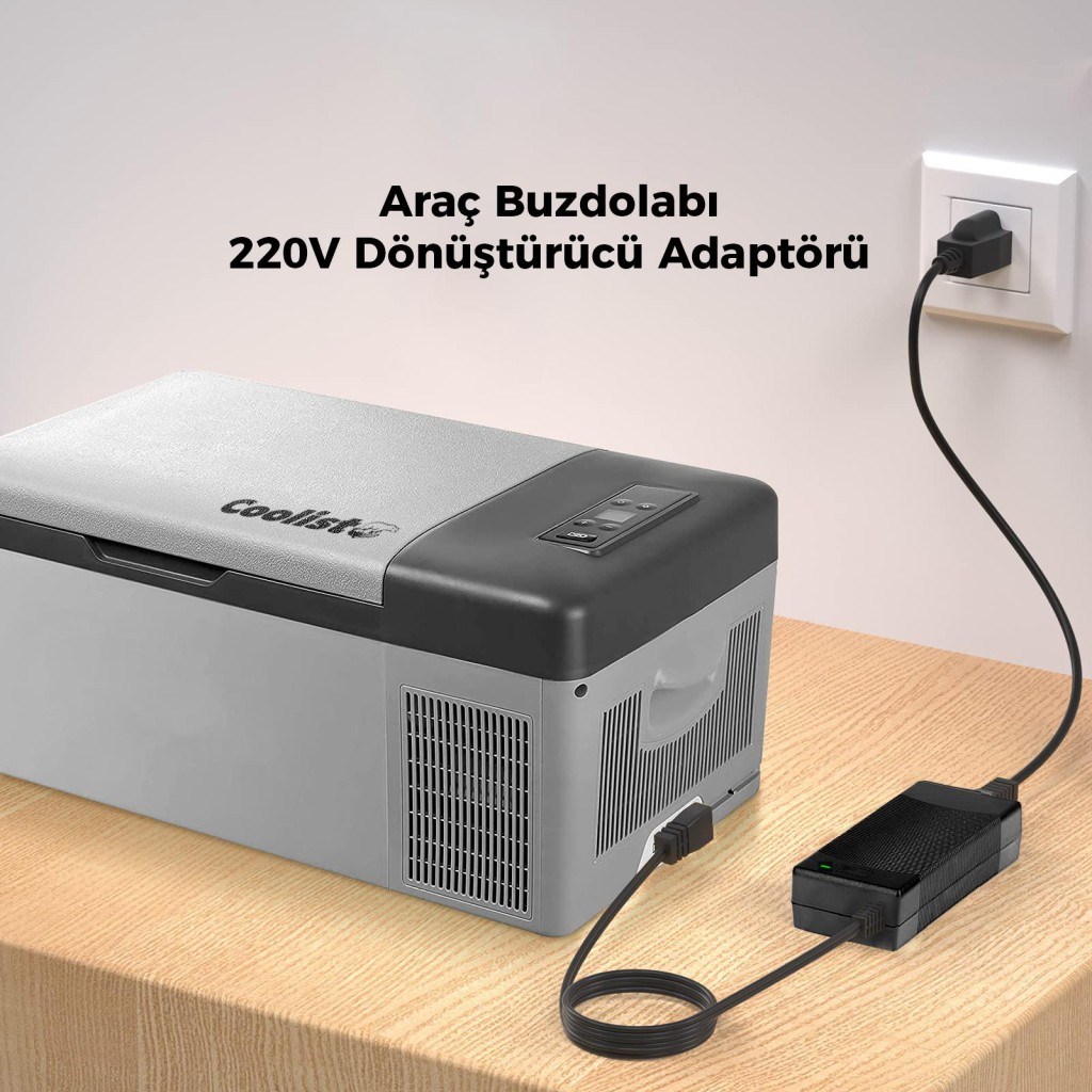 CoolistCoolist CLTACDC Kompresörlü Araç Buzdolapları İçin 220Volt/12Volt 6,0Ah Dönüştürücü AdaptörCLTACDC