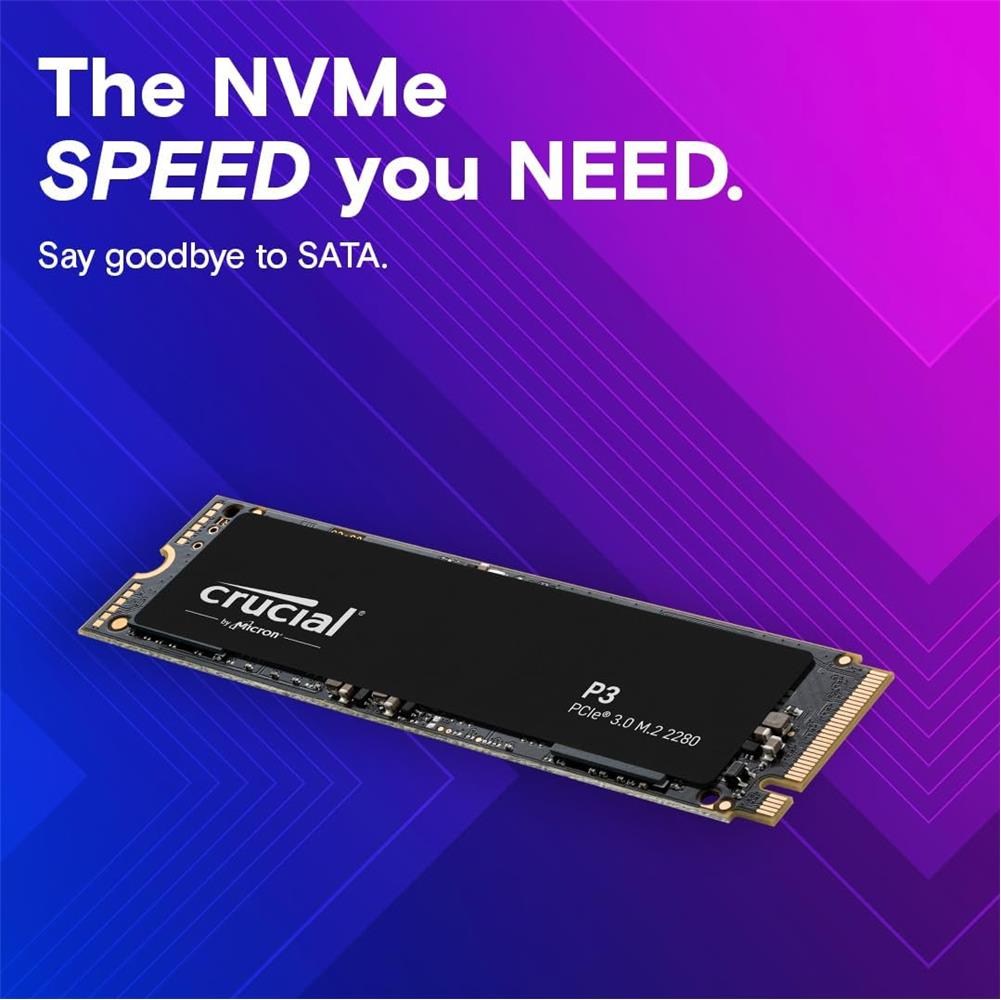CRUCIALCrucial 1TB P3 M.2 NVMe PCIe CT1000P3SSD8 3500 - 3000MB-s 5 YIL Garanti Gen 3 Ssd649528918796