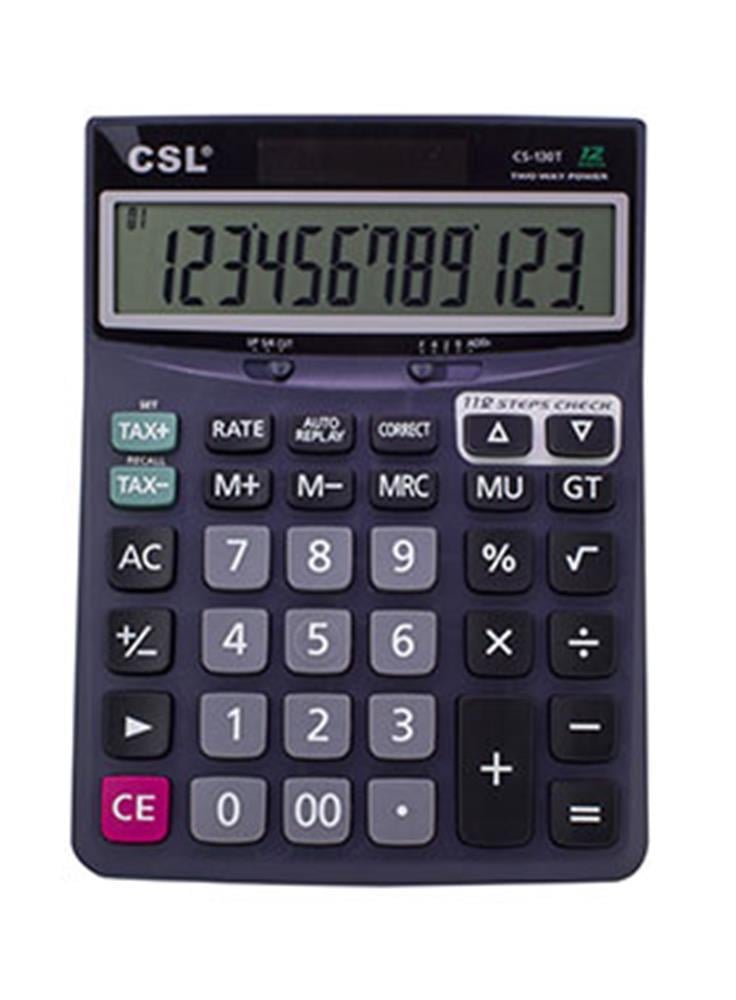CSLCSL CS-130T 12 Hane Masa Tipi İşlem Kontrollü Hesap Makinesi6924035804553