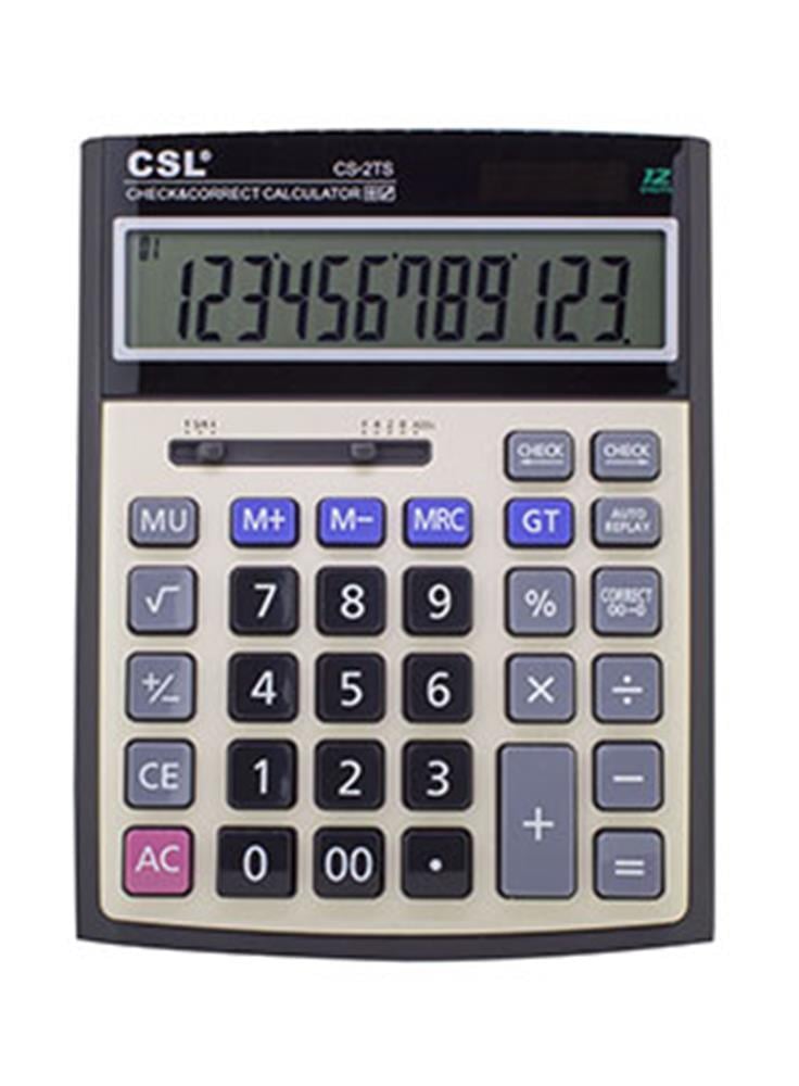 CSLCSL CS-2TS 12 Hane Masa Tipi İşlem Kontrollü Hesap Makinesi6924035804744