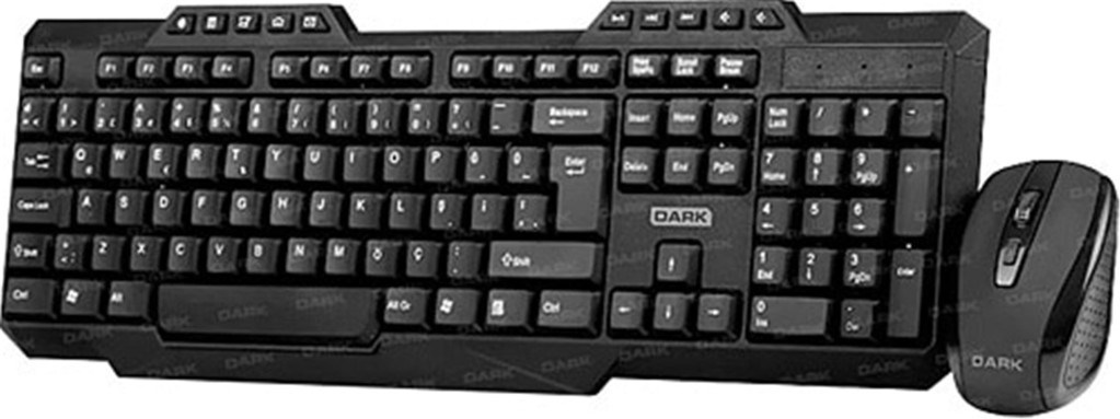 DARKDark DK-AC-KMW1000 Kablosuz Klavye Mouse Seti8697939946206