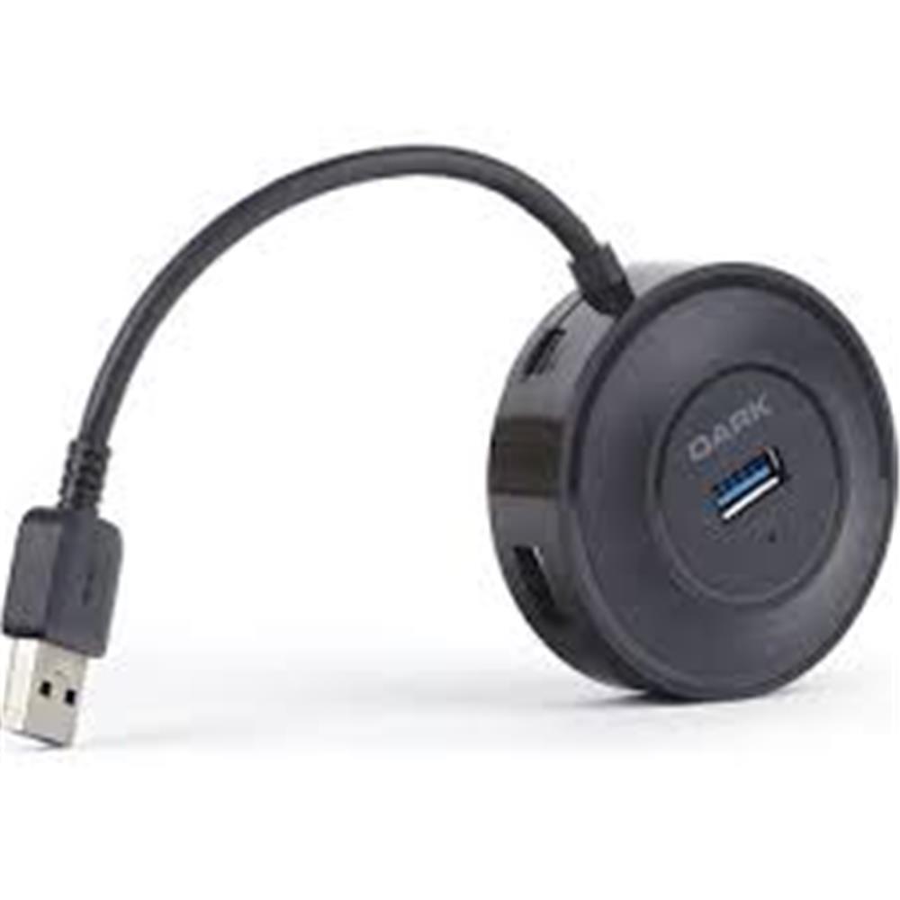 DARKDark DK-AC-USB344 4 Port USB 3.0 USB Hub Siyah8697939952566