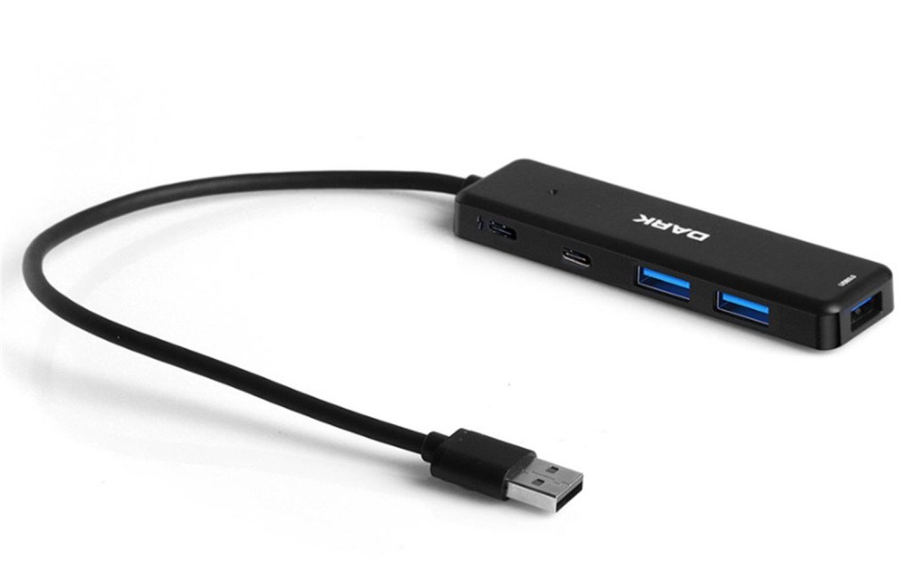 DARKDark DK-AC-USB347 Connect Master X5C USB3.2Gen 1 Type-A to 3 Port USB-A&1 Port Type-C 2.0-1X Type-C8683143204676